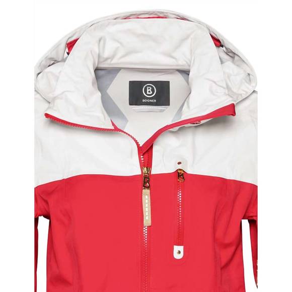 NEW BOGNER nela-t ski jacket in hot red - Picture 3 of 8